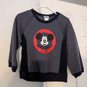 VINTAGE Mickey Mouse Club Kids Sweatshirt - Navy and Red